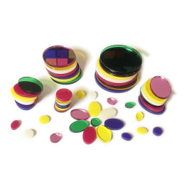 Plastcirkel/ellipse (3 mm tykkelse, mange farver og størrelser
