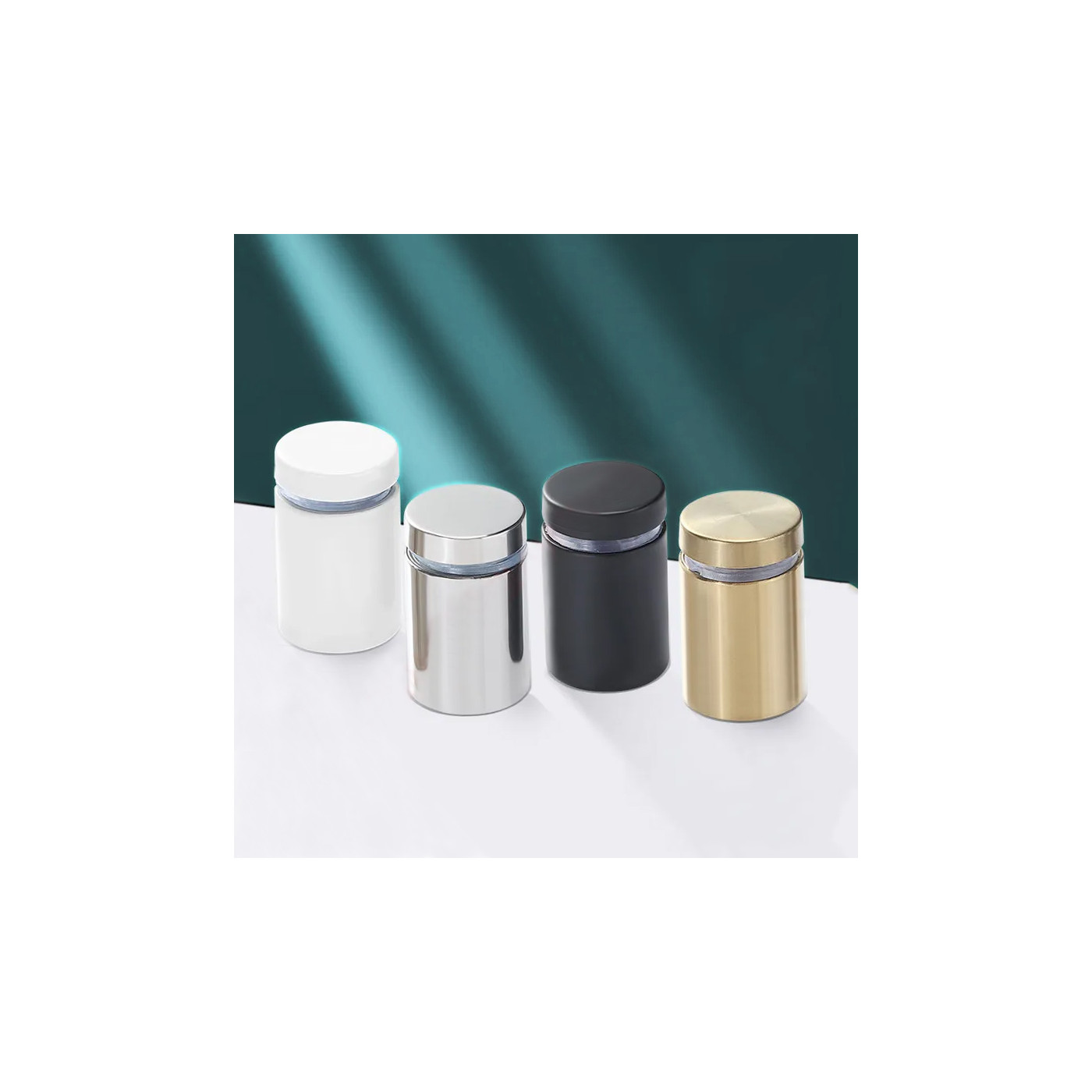 Metal spacer for signs (gold, including screw and plug) Art and Shapes