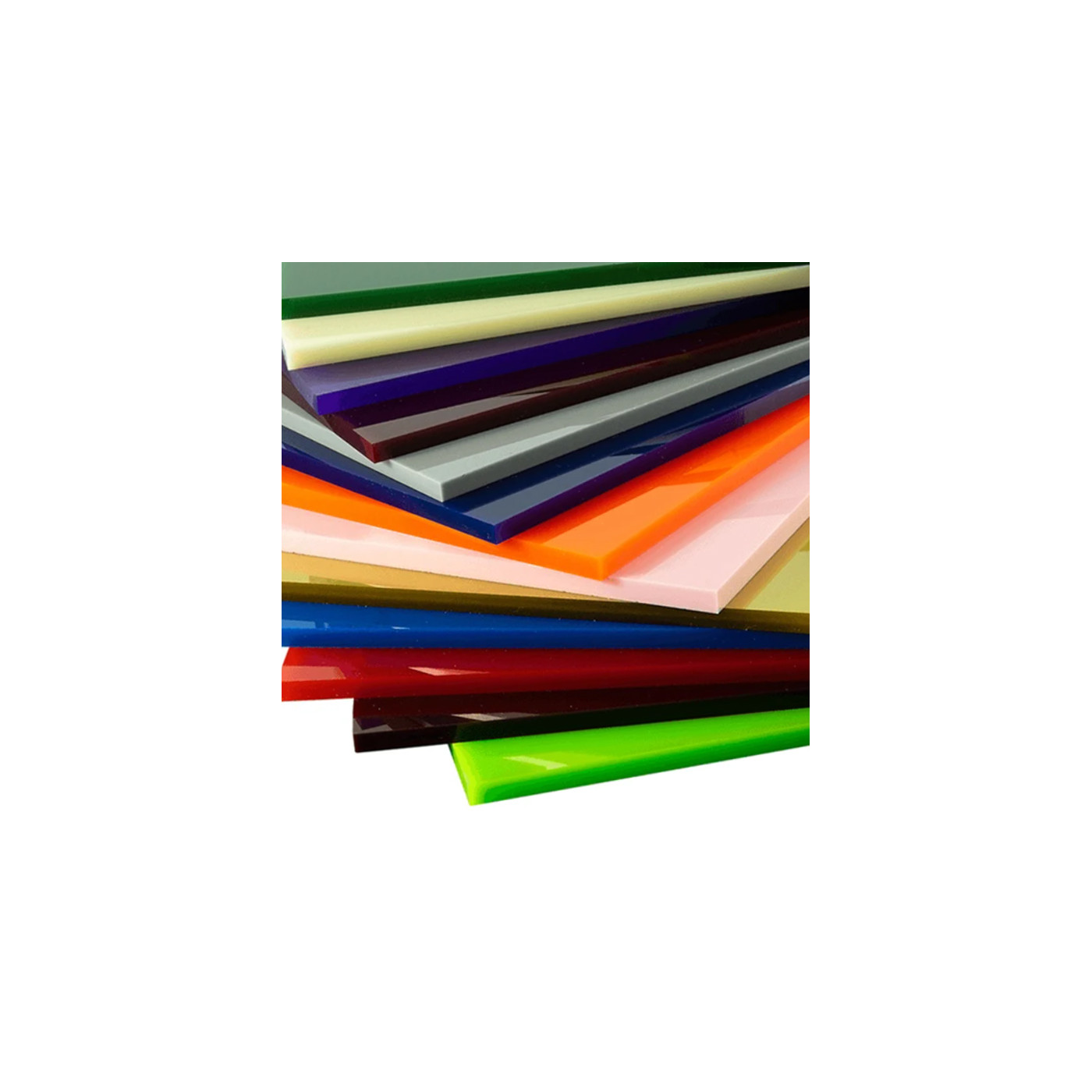 Acrylaat basisplaat (50x30 cm, 8 mm dikte, vele kleuren